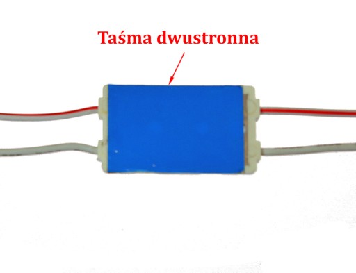 STUDENÁ BIELA LED MODUL + ALU+ OVLÁDAČ 1,4W