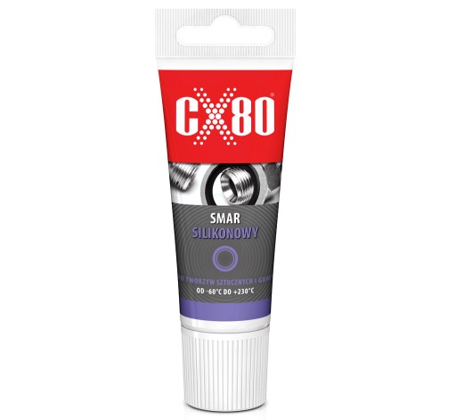 CX80 SILIKÓNOVÉ MAZIDLO 40g BEZFAREBNÉ NA GUMOVÉ PLASTY