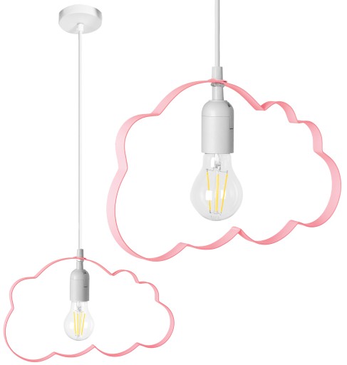 ZÁVISNÉ STROPNÉ LAMPA, OBLAČNÝ LUSTER, FARBY E27