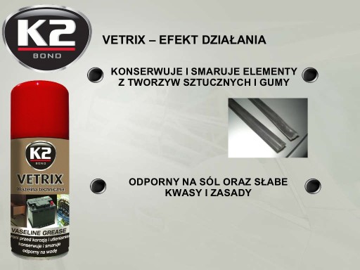 K2 VERTIX EFEKTÍVNY TECHNICKÝ Vazelína SPREJ 140G