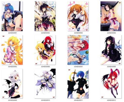 A3 Plagát Manga Anime High School DxD VEĽKÝ VÝBER
