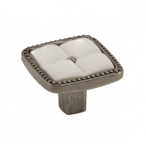 PORCELÁNOVÁ STRIEBORNÁ NÁBYTKOVÁ ÚCHYTKA 96 MM UP025 AMIX