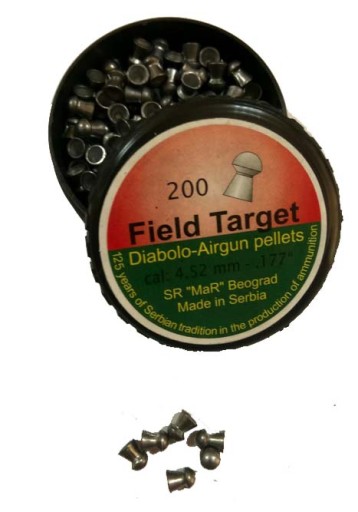 Diabolo pelety Kaliber 4,52 mm Field Target SR MAR Beograd