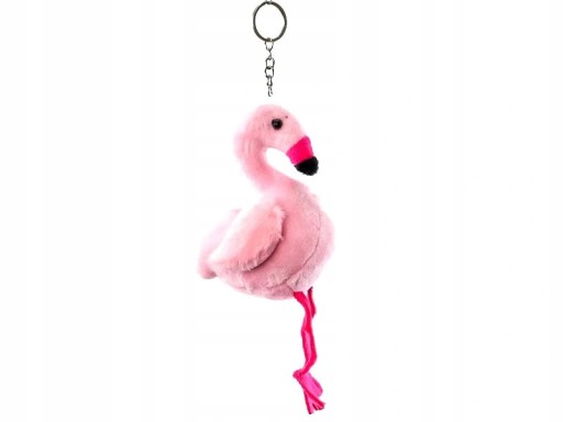 FLAMINGO PLYŠOVÝ ROZTOMNÝ MASKOT 20cm KĽÚČENKA