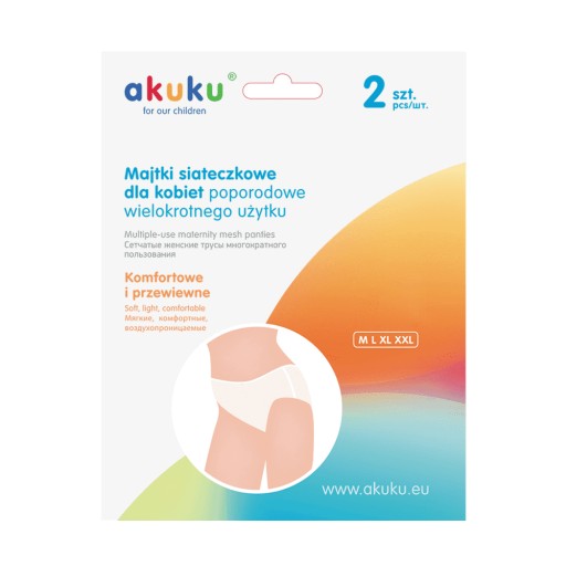 Akuku opakovane použiteľné XL sieťované popôrodné nohavičky
