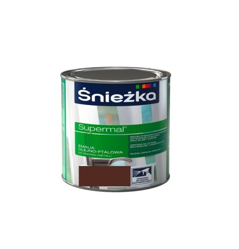 ŚNIEŻKA Olej-ftalát Hnedý RAL8016 Lesk 0,2L