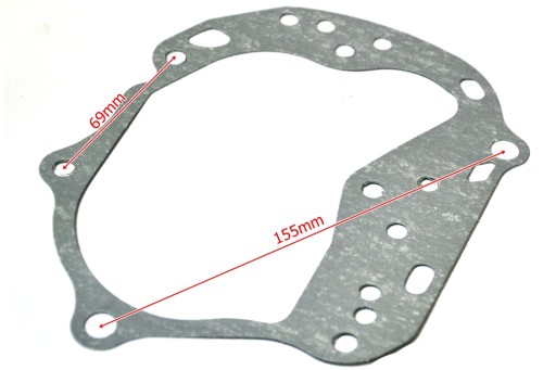 TESNENIE kľukovej skrine, KRYT PREVODOVKY 50ccm skúter 4T 139QMB GY6