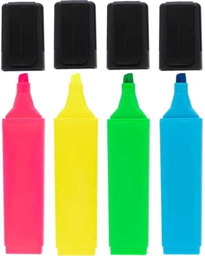 ZVÝRAZŇOVAČ 4 FARBY TEXTMARKER FLUO SET
