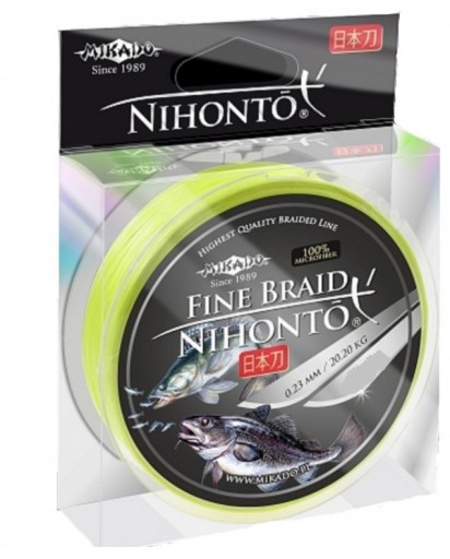Nihonto Fine Braid 0,25mm/100m FLUO 20,9