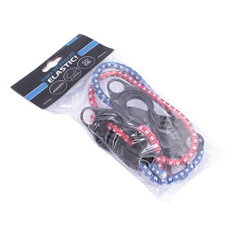 Gumička na batožinu 8mm x 50cm 2ks PROFI háčik veľký, elastický