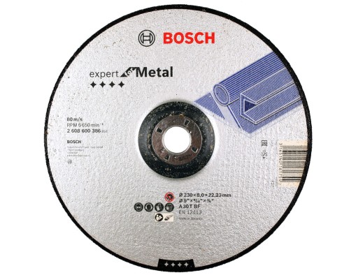 KORUNDOVÝ KOTOUČ BOSCH na brúsenie. oceľ 230/8,0mm