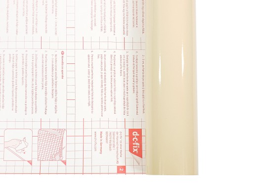Nábytok Dyha Lepiaca fólia na skrinky Poličky Komody LESK BÉŽOVÁ 45 cm DIY