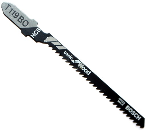 Úzky pílový list do priamočiarej píly Bosch T119BO na oblúky