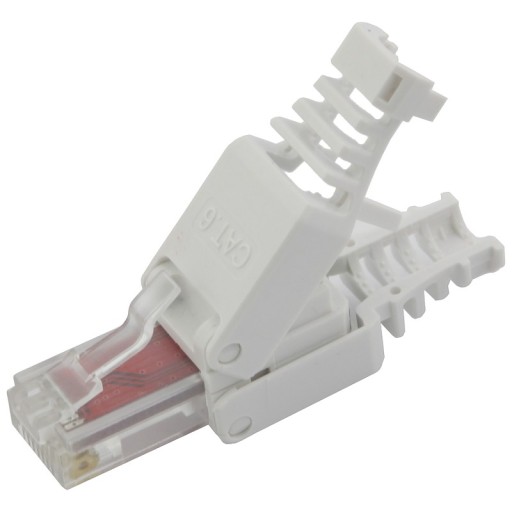 RJ45 kat.6 UTP zástrčka, bez náradia, 8p8c, 2 ks
