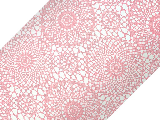 Nábytková dyha PVC fólia RUŽOVÁ ČIPKA 45x50 W46