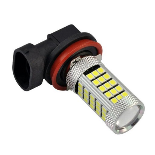 H11 H8 H9 led 63 smd 2835 + denná šošovka DRL