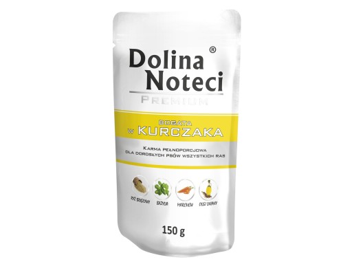 DOLINA NOTECI PREMIUM VRECKO KURACIE 150G