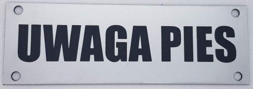 Značka Pozor pes - 4 farby + ZDARMA