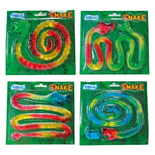 SNAKE JELLY Large Long Delicious Snake Jelly VIDAL 66g