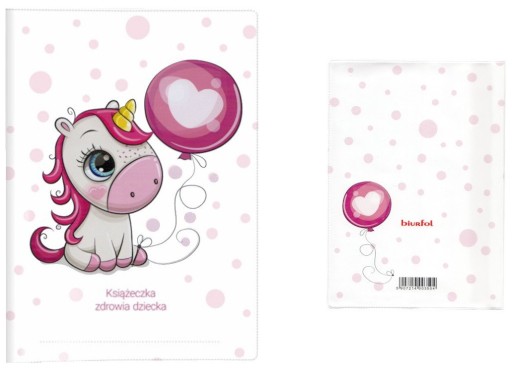 Obal na detskú zdravotnú knižku BIURFOL Unicorn Pony