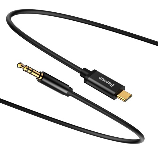 BASEUS KÁBEL AUDIO ADAPTÉROVÝ KÁBEL USB TYP C DO MINI KONEKTORA 3,5 mm 1,2 m
