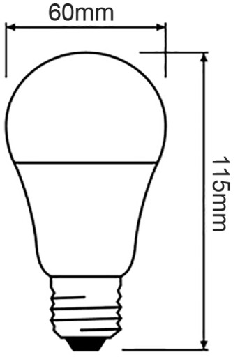 LED žiarovka A60 E27 10W = 75W 1055lm OSRAM 2700K