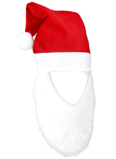 Čiapka Kostým Santa Claus s bradou Santa Claus Christmas Star Christmas