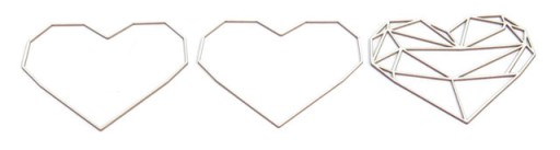 OPENWORK HEART SHAKER BOX KARTÓN 90x77mm OS32