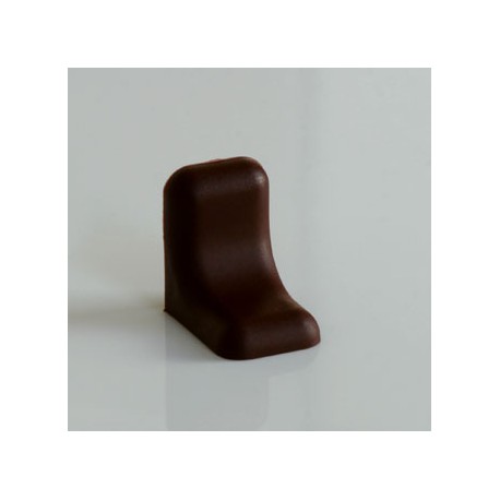 Nábytková spojka, uholník wenge plast + kov 4 ks
