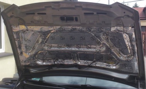 ZVUKOVÁ PODLOŽKA, KAPOTA MOTOROVÉHO PRIESTORU ZVUKOVÁ OZVUKA, polyuretánový absorbér