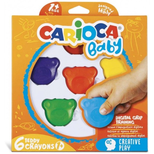 Prvé pastelky pre deti 1+ 6 farieb Carioca Emotions