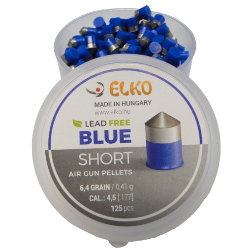 Bezolovnaté pelety BLUE SHORT 4,5 mm / 90