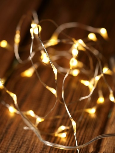 Svetlá na prvé sväté prijímanie, žiariaca girlanda 100LED TEPLÁ