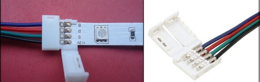 Dvojitý konektor pre RGB LED pásik 10mm konektor