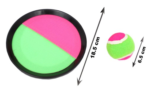 CHYŤOVAŤ LOPIČKU VELCRO HRA HÁDZAŤ CHAŤ PADLE + LOPTIČKA