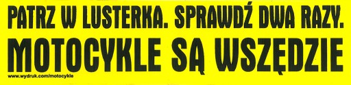 Nálepka so znakom MOTOCYKLE SÚ VŠADE pozri...