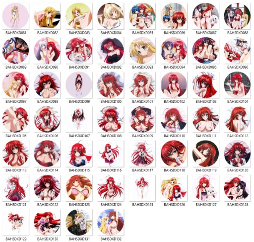 Manga Anime High School DxD Pins VEĽKÝ VÝBER