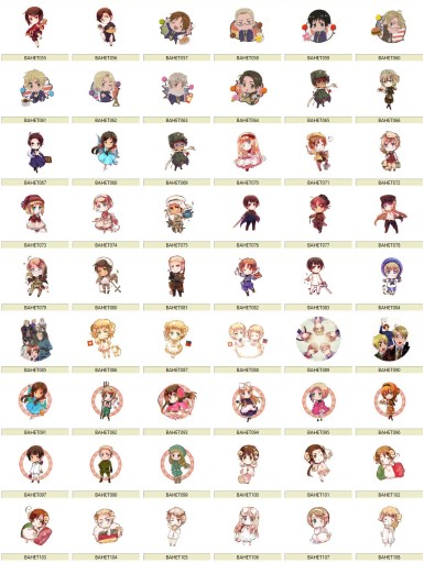Anime Axis Powers Hetalia Pins VEĽKÝ VÝBER