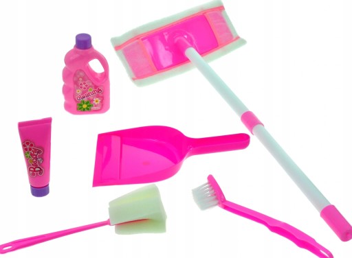 Čistiaci set pre detské bábiky, kefu, lopatku, mop atď