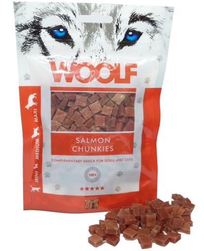 Woolf Salmon Chunkies kúsky s lososom 100g