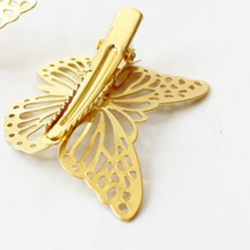 VLASOVÁ ČIAPKA, zlatá prelamovaná bobby pin, BOHO BOTTERFLY