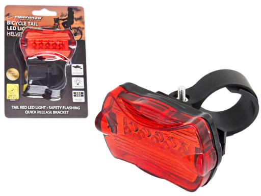 BIKE SVETLO 5 LED ZADNÉ BICYKLE SVETLO