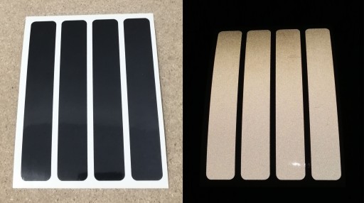 REFLEXNÉ NÁLEPKY NA MOTORICKÚ PRILBU 15 cm