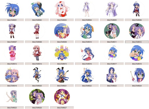 Manga Anime Lucky Star Pins MNOHÉ DIZAJNY