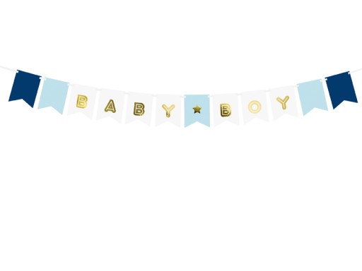 BABY SPRCHOVÝ BANNER BABY BOY GOLDEN BOY 1,6M