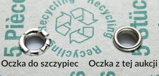 Leathercraft očká priemer 6 mm. 100 + 100 ks Na tašky