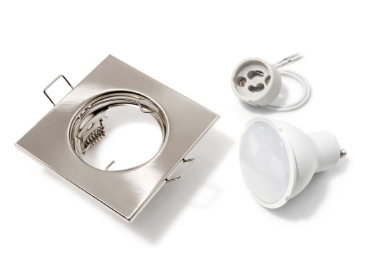 HALOGEN LIGHT SATIN + LED 10W + GU10 SET