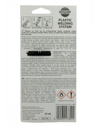 ČÍRE PLASTOVÉ LEPIDLO PLASTOVÉ ZVÁRANIE 25ML
