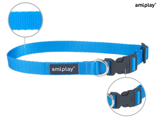 amiplay Basic XL nastaviteľný golier modrý