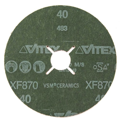 Vláknový kotúč VSM na nehrdzavejúcu oceľ a kovy XF870 P40 Ceramic